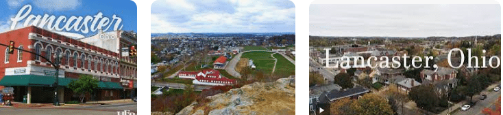 image of the skyline in Lancaster, Ohio